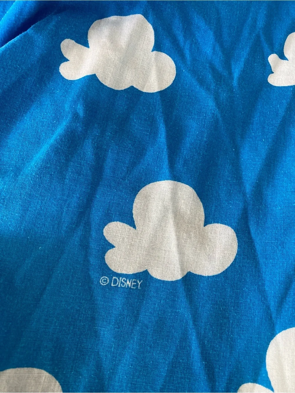 Vtg 90’s Disney Toy Story Cloud sky Pattern Cotton Blend Full bed fitted sheet